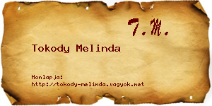Tokody Melinda névjegykártya
