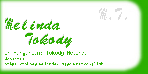 melinda tokody business card